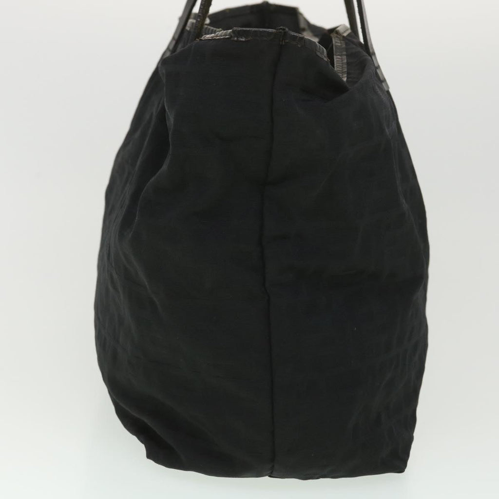 FENDI Zucca Canvas Tote Bag Nylon Black rd4391