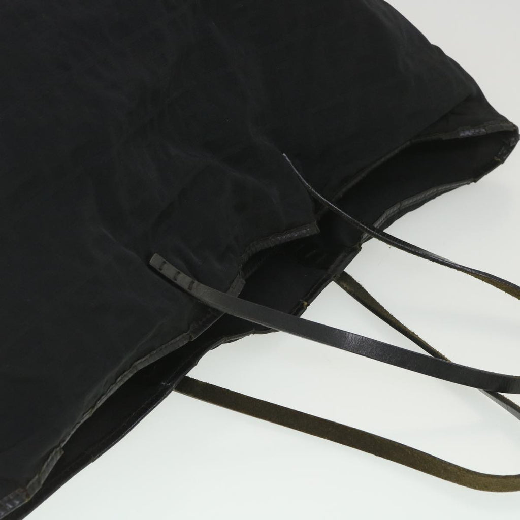 FENDI Zucca Canvas Tote Bag Nylon Black rd4391