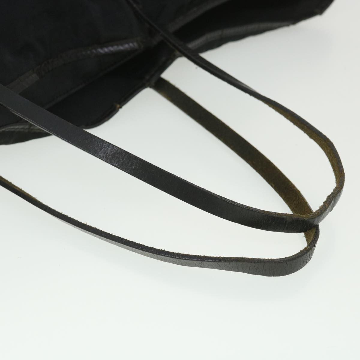 FENDI Zucca Canvas Tote Bag Nylon Black rd4391