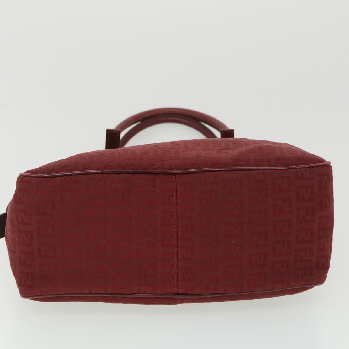 FENDI Zucchino Canvas Hand Bag Red rd4396