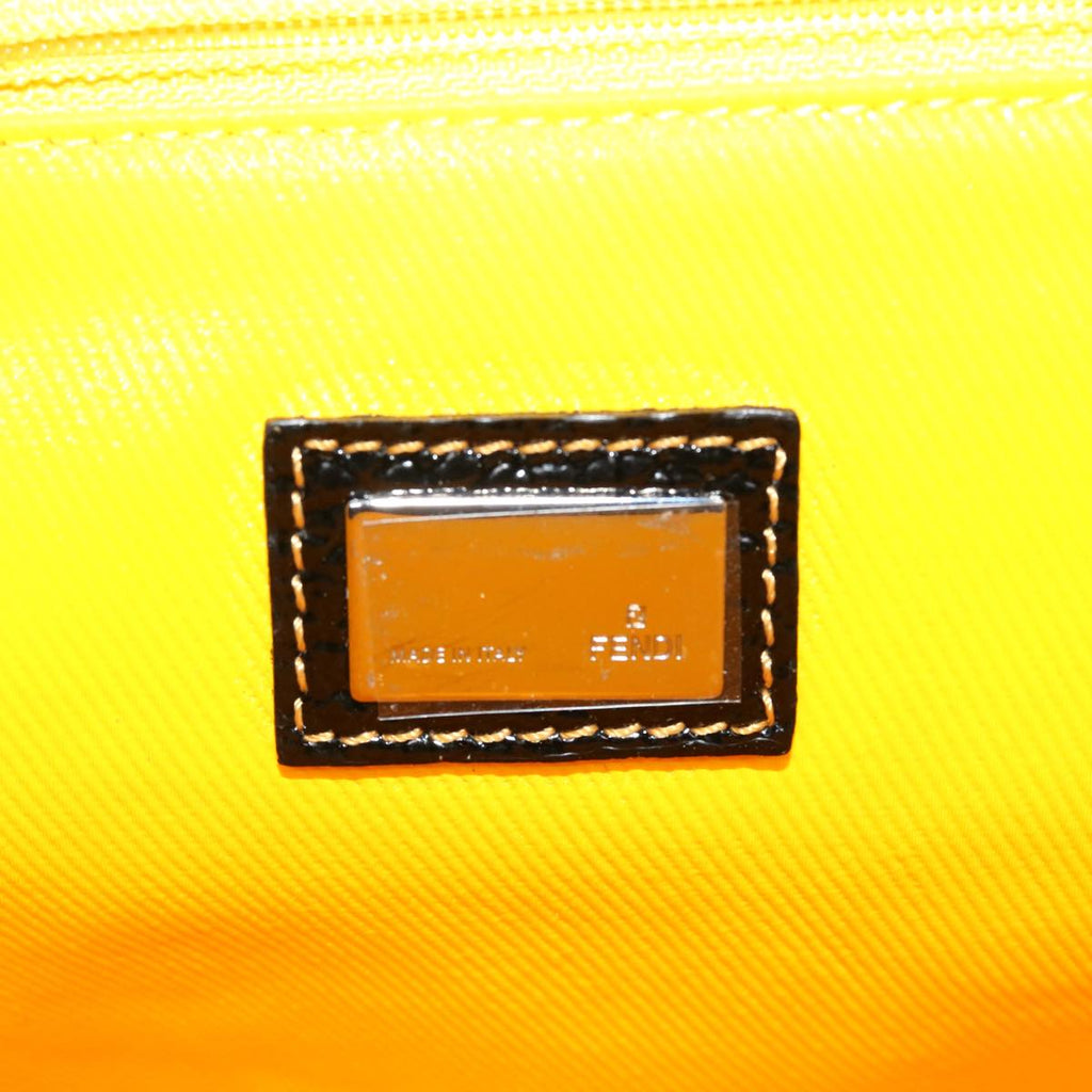 FENDI Zucca Canvas Tote Bag Coated Canvas Brown Yellow rd4550