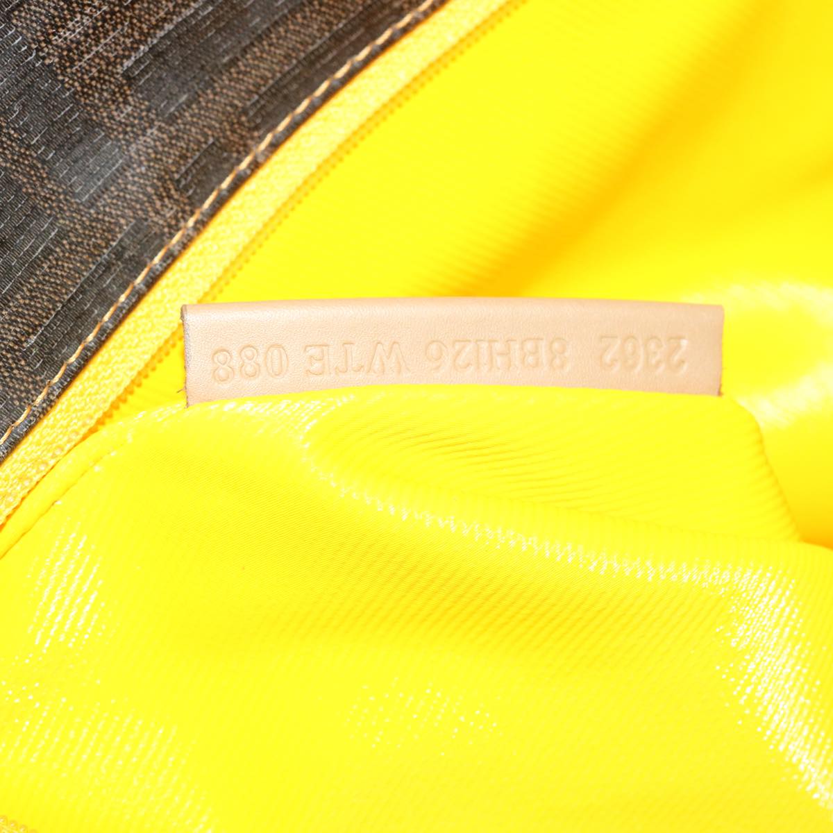FENDI Zucca Canvas Tote Bag Coated Canvas Brown Yellow rd4550