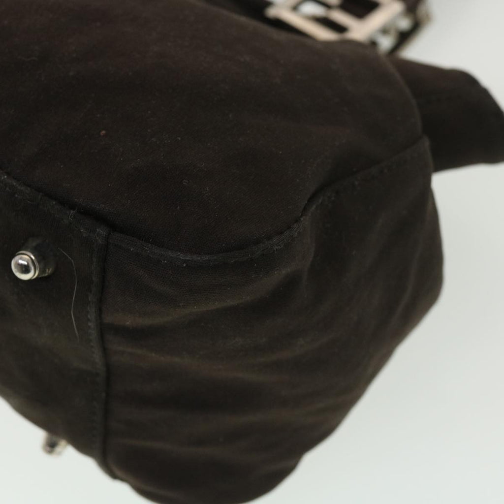 FENDI Hand Bag Nylon Brown rd4558