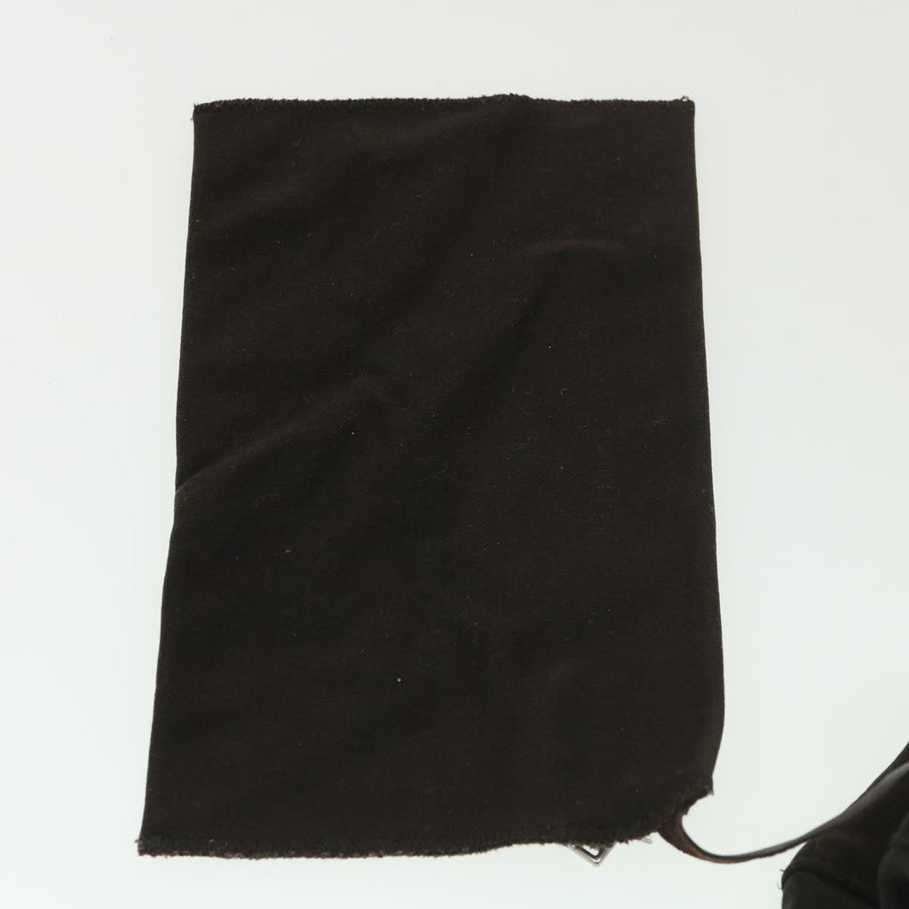 FENDI Hand Bag Nylon Brown rd4558