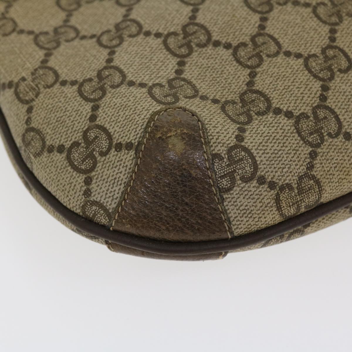 GUCCI Web Sherry Line GG Canvas Boston Bag PVC Leather Beige Green Red rd4560