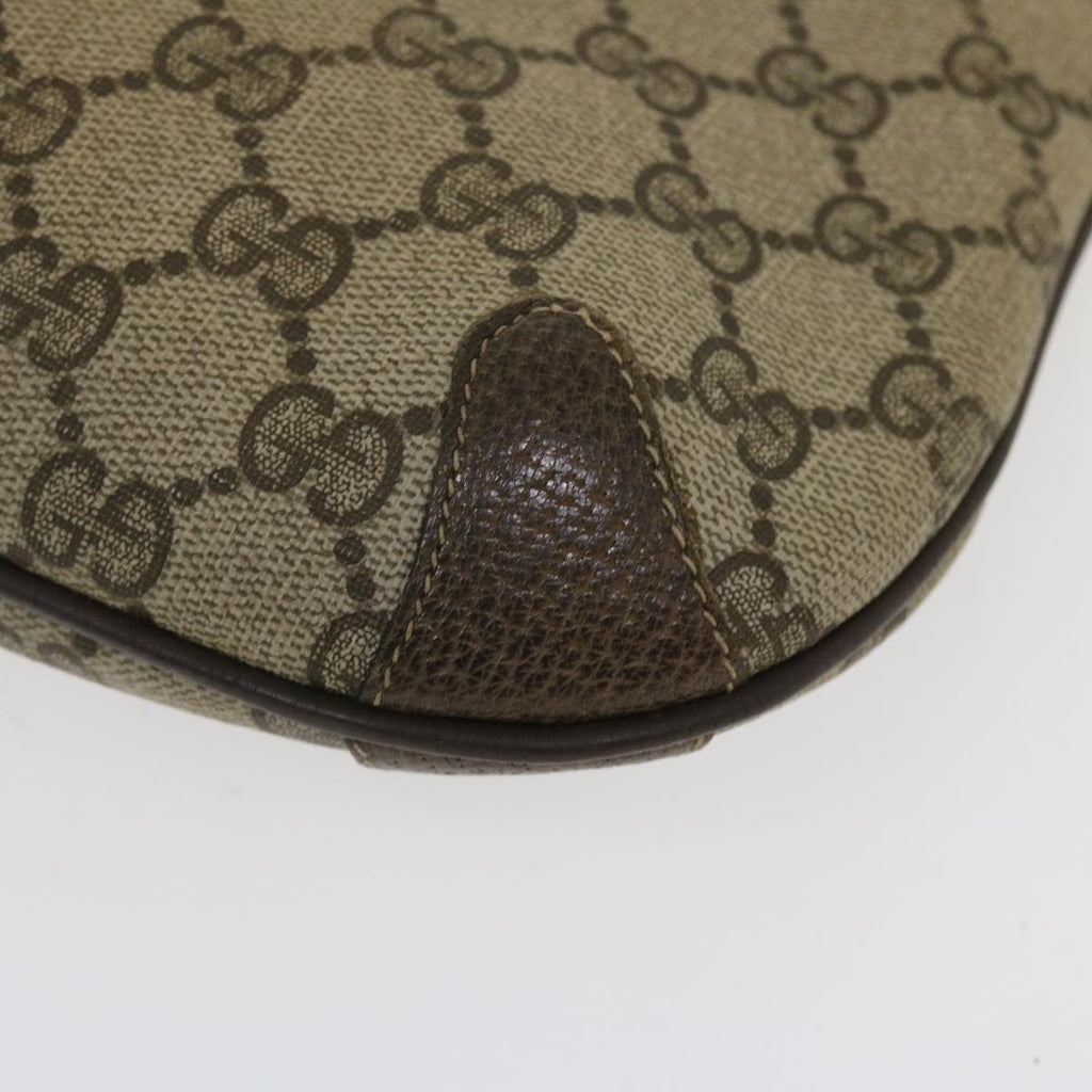 GUCCI Web Sherry Line GG Canvas Boston Bag PVC Leather Beige Green Red rd4560