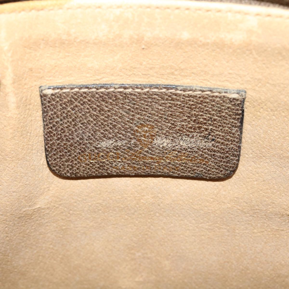 GUCCI Web Sherry Line GG Canvas Boston Bag PVC Leather Beige Green Red rd4560