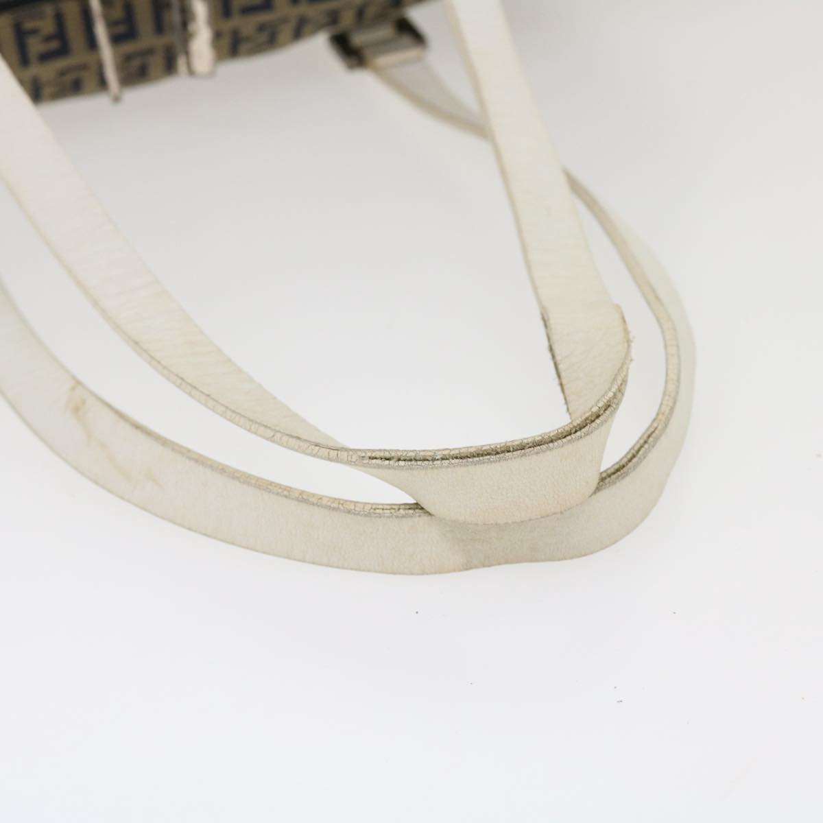 FENDI Zucchino Canvas Shoulder Bag Nylon Navy rd4608
