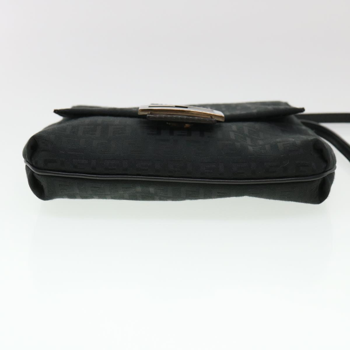 FENDI Zucchino Canvas Shoulder Bag Black 2288-8BT075-JQ5-088 rd4687