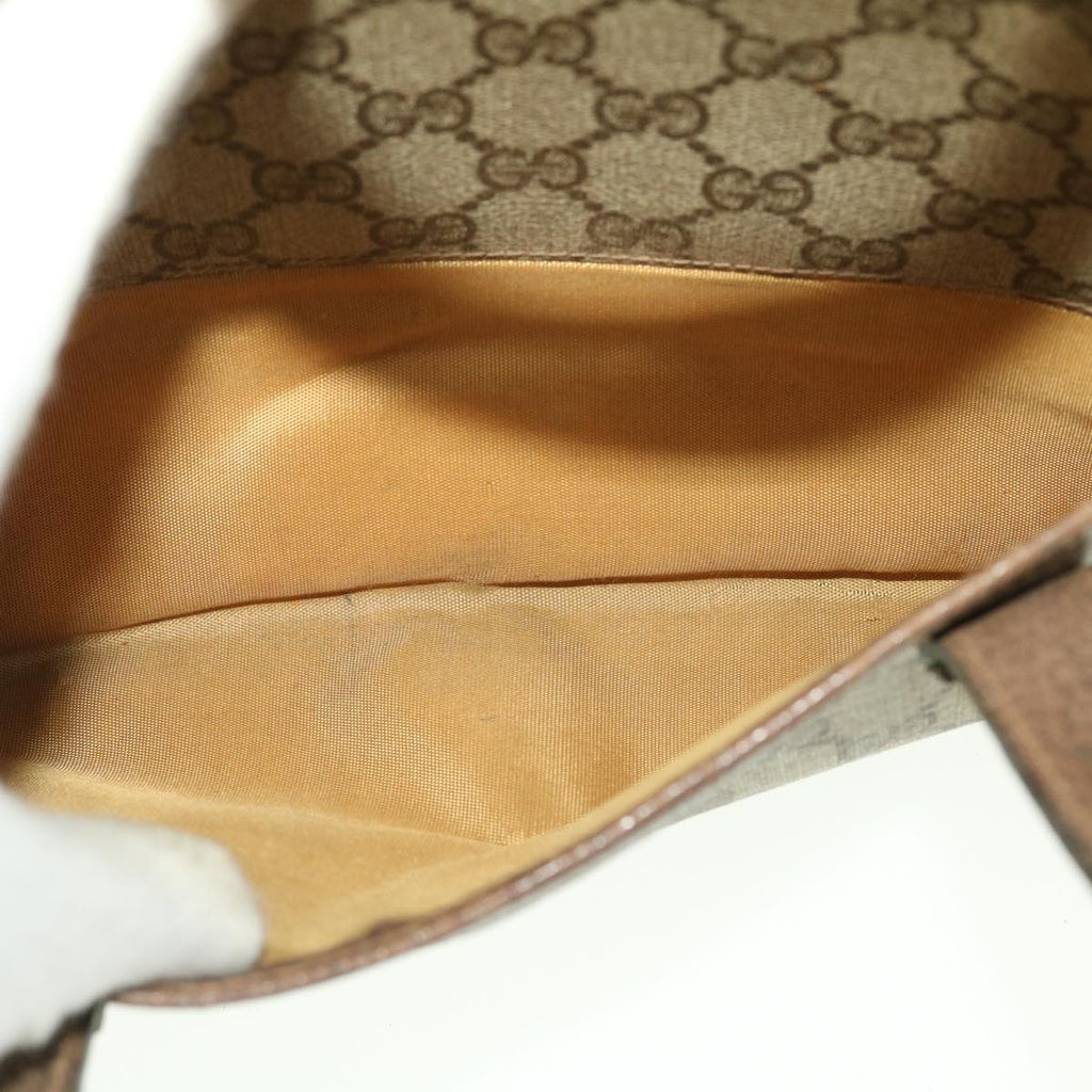 GUCCI GG Canvas Web Sherry Line Hand Bag Beige Red Green 24.02.053 rd4756