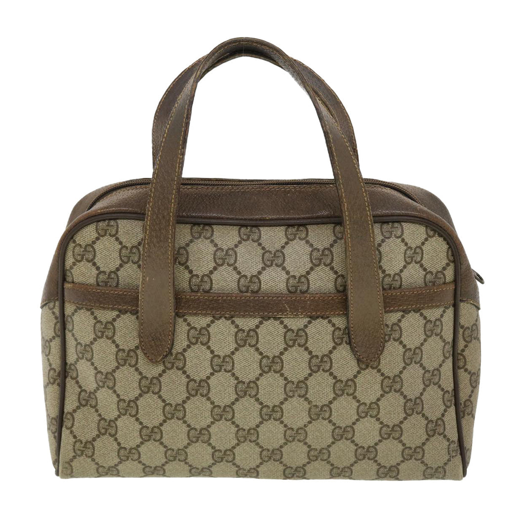 GUCCI GG Canvas Web Sherry Line Hand Bag Beige Red Green 24.02.053 rd4756