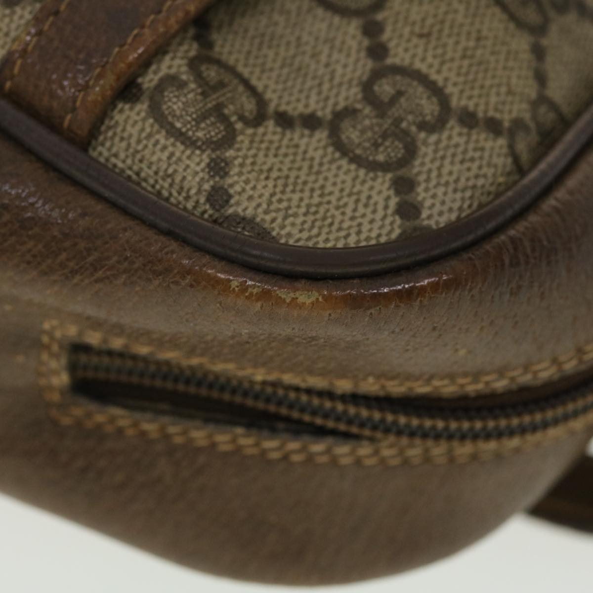 GUCCI GG Canvas Web Sherry Line Hand Bag Beige Red Green 24.02.053 rd4756