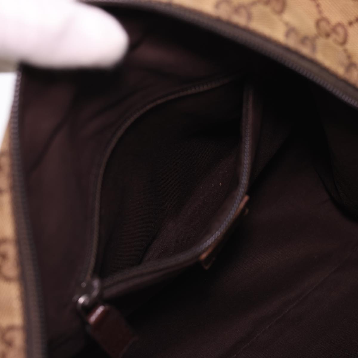 GUCCI GG Canvas Web Sherry Line Tote Bag Beige Red Green 131228 rd4865