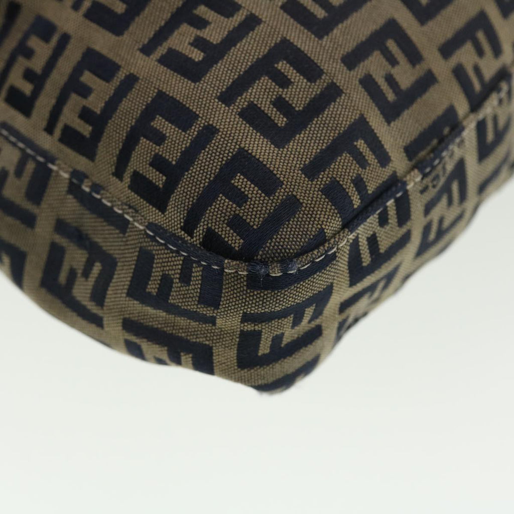FENDI Zucchino Canvas Mamma bucket Shoulder Bag Navy 2390.26730.018 rd4873