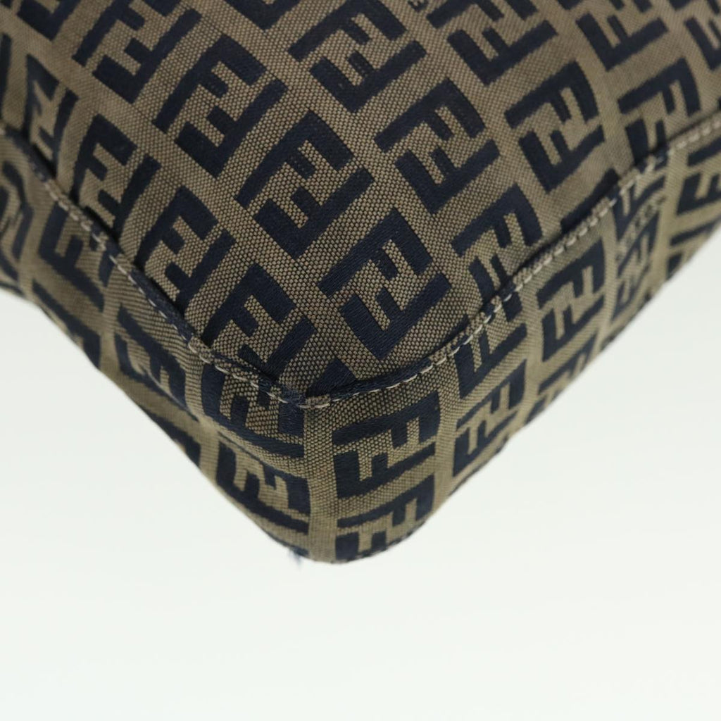 FENDI Zucchino Canvas Mamma bucket Shoulder Bag Navy 2390.26730.018 rd4873