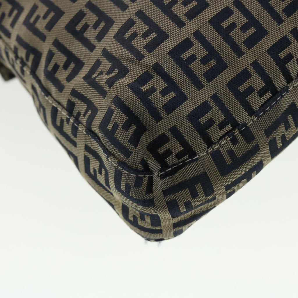FENDI Zucchino Canvas Mamma bucket Shoulder Bag Navy 2390.26730.018 rd4873