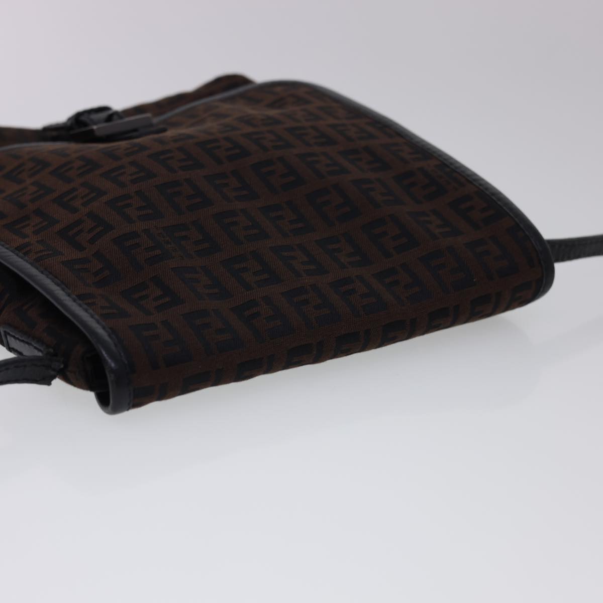 FENDI Zucchino Canvas Shoulder Bag Brown 2354/8BT052/JQ5/039 rd4875