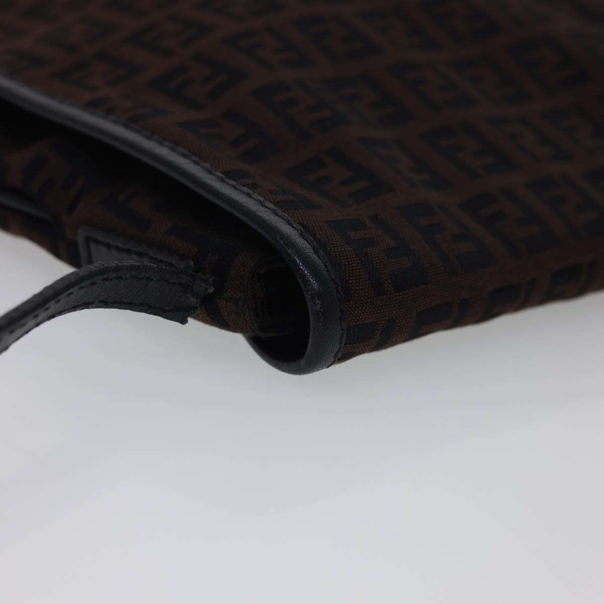 FENDI Zucchino Canvas Shoulder Bag Brown 2354/8BT052/JQ5/039 rd4875