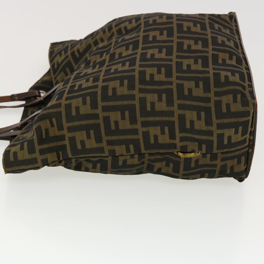 FENDI Zucca Canvas Tote Bag Black Brown 2288-26598-099 rd4904