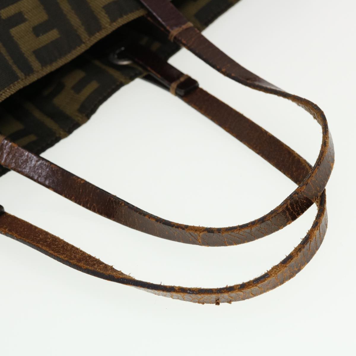 FENDI Zucca Canvas Tote Bag Black Brown 2288-26598-099 rd4904