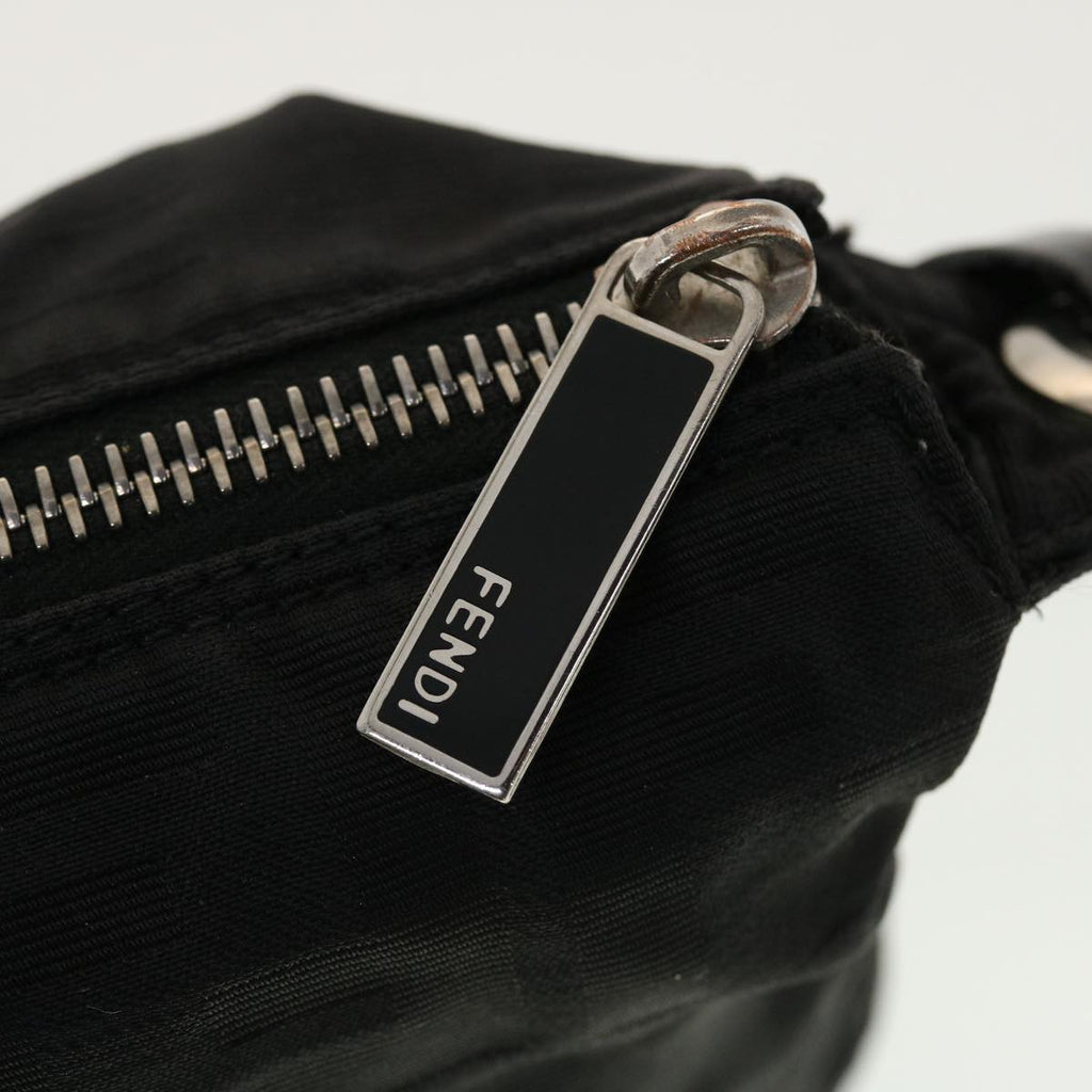 FENDI Zucca Canvas Shoulder Bag Black 2241-26617099 rd4911