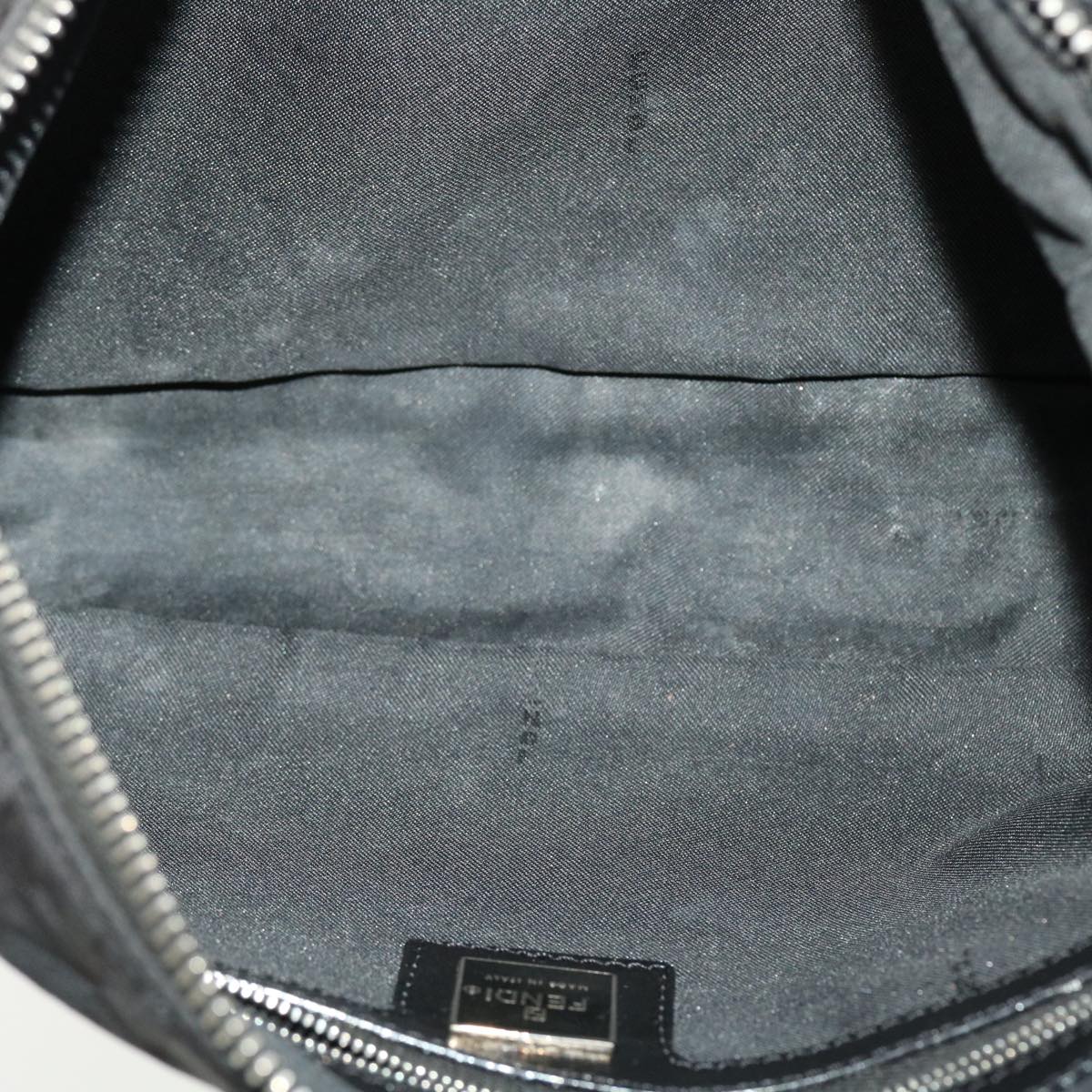 FENDI Zucca Canvas Shoulder Bag Black 2241-26617099 rd4911