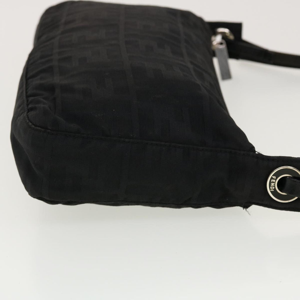 FENDI Zucca Canvas Shoulder Bag Black 2241-26617099 rd4911