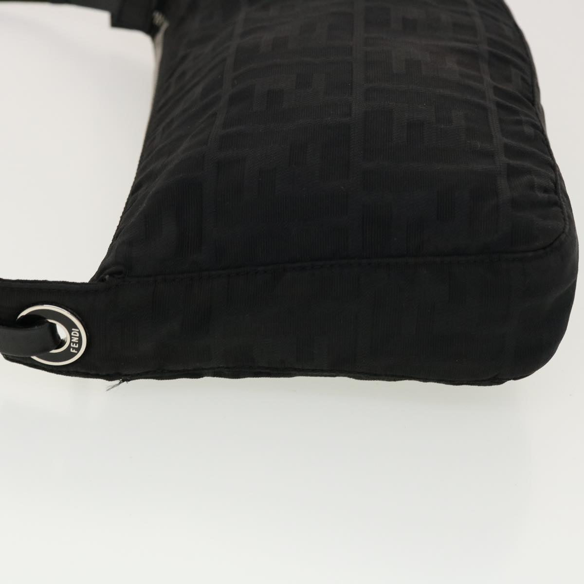 FENDI Zucca Canvas Shoulder Bag Black 2241-26617099 rd4911