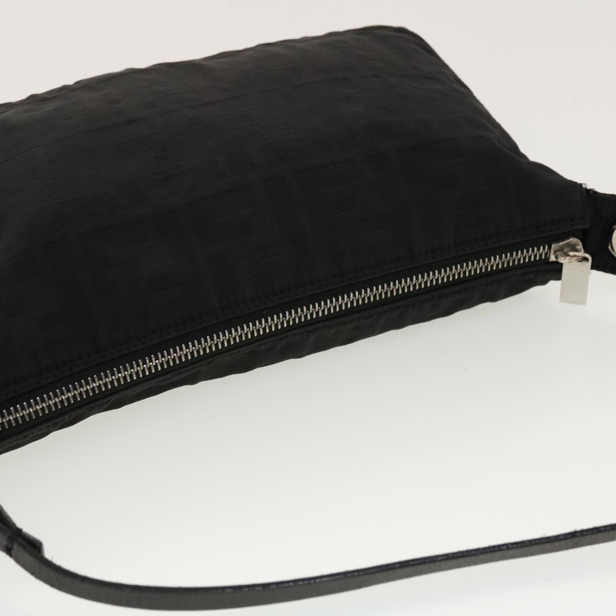FENDI Zucca Canvas Shoulder Bag Black 2241-26617099 rd4911