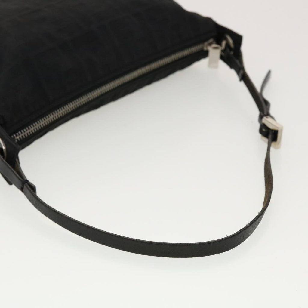 FENDI Zucca Canvas Shoulder Bag Black 2241-26617099 rd4911