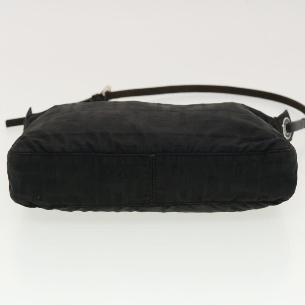 FENDI Zucca Canvas Shoulder Bag Black 2241-26617099 rd4911