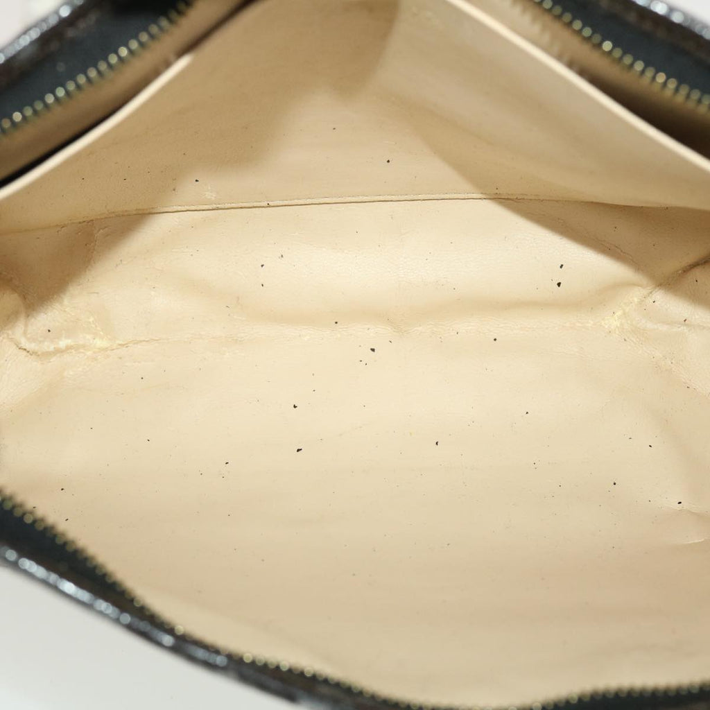 FENDI Zucca Canvas Clutch Bag Black Brown rd4921