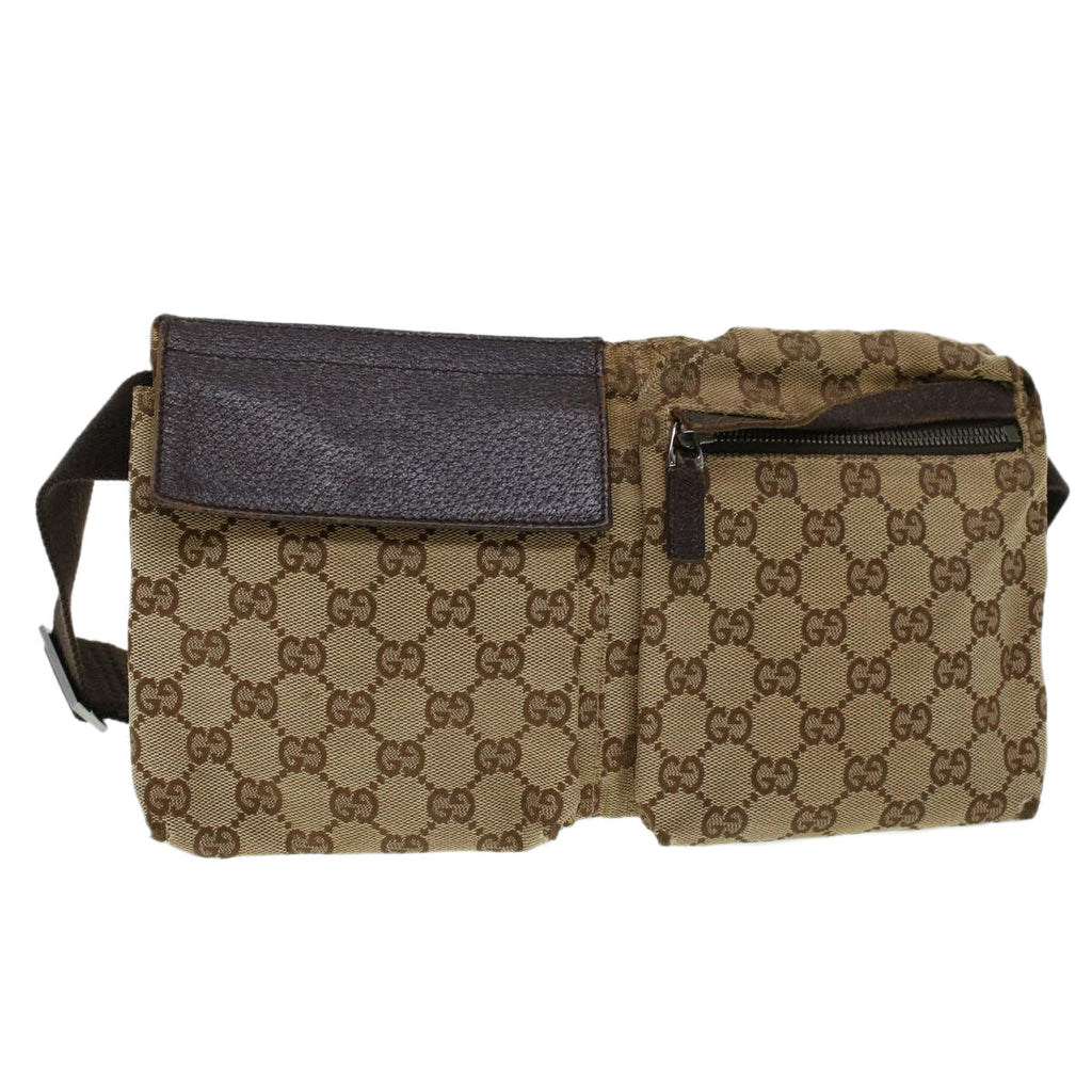 GUCCI GG Canvas Waist bag Beige 28566 rd4932