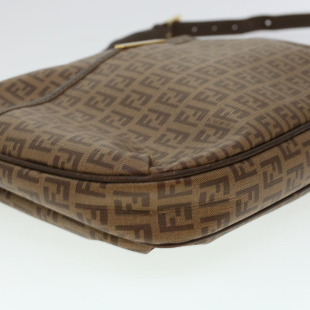 FENDI Zucchino Canvas Shoulder Bag Brown 8BT206-FB5 129-2580 rd4934