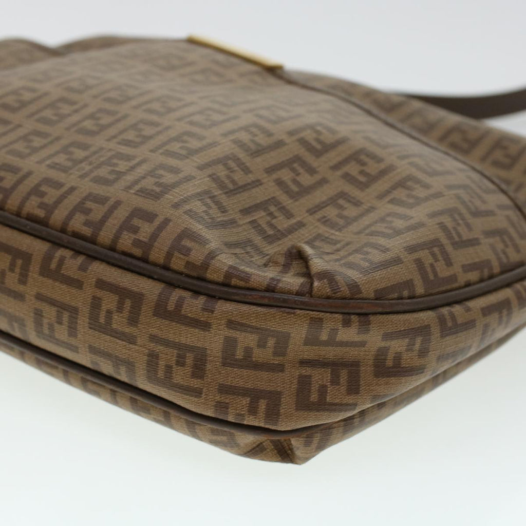FENDI Zucchino Canvas Shoulder Bag Brown 8BT206-FB5 129-2580 rd4934