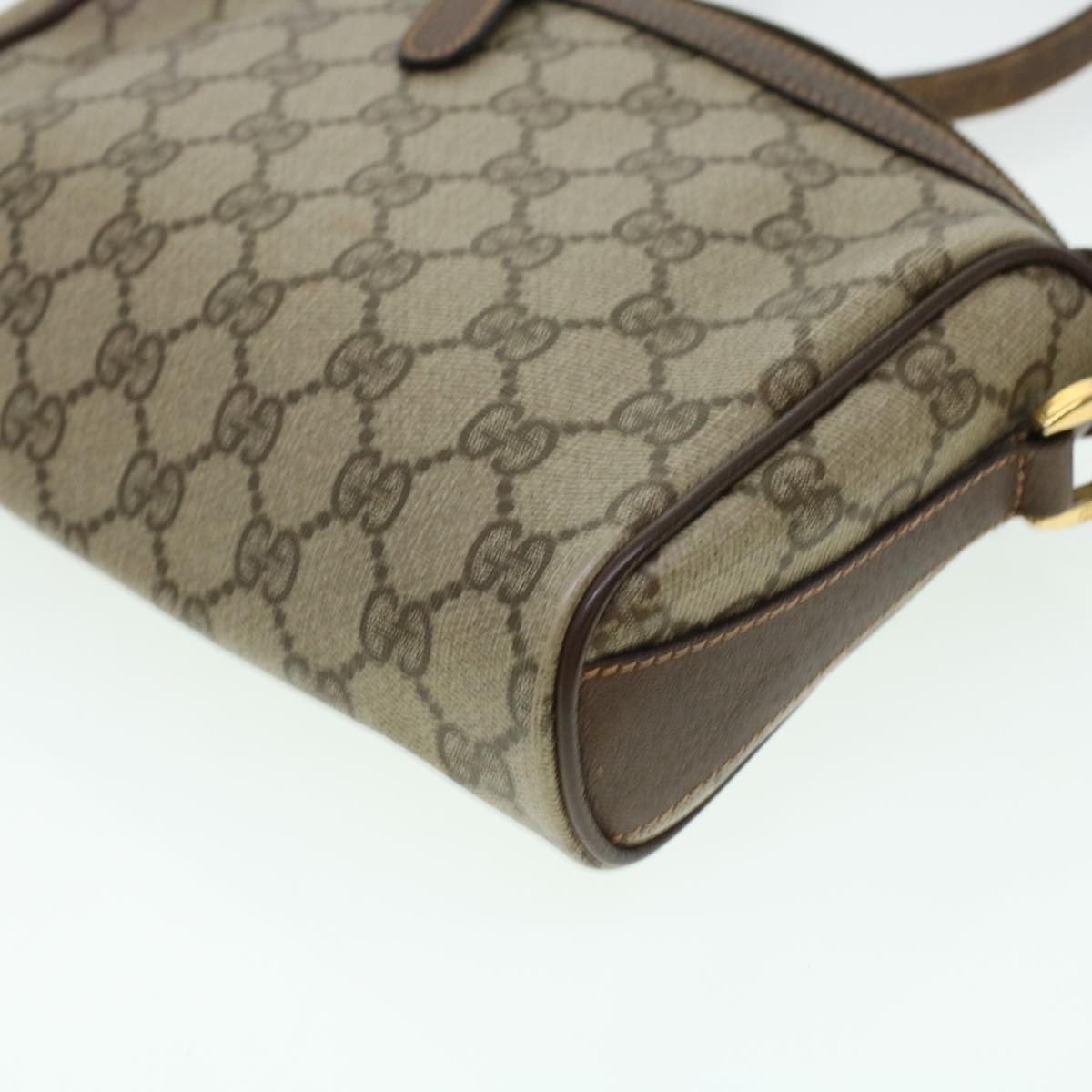 GUCCI GG Canvas Web Sherry Line Shoulder Bag Beige Red 89.02.018 rd4964