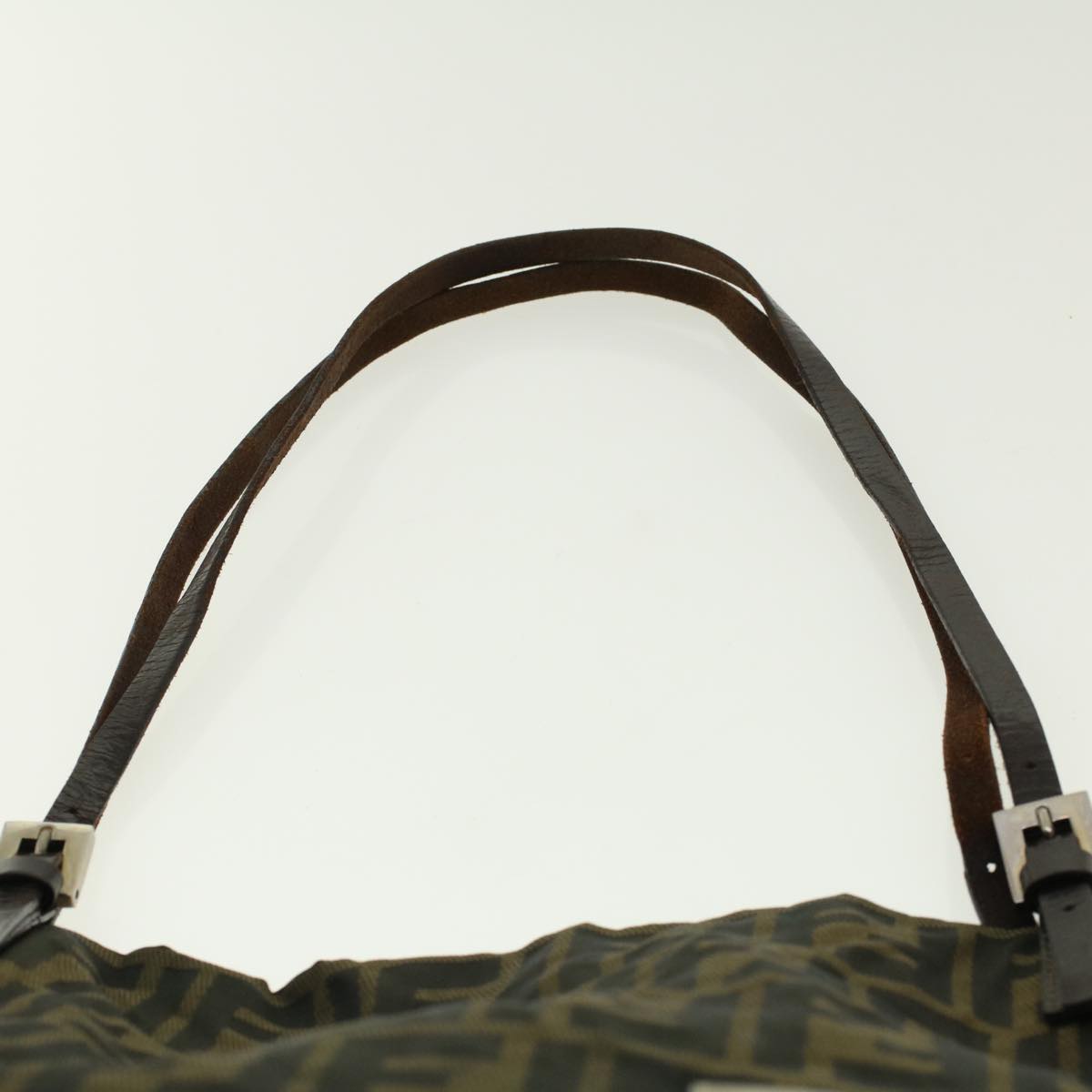 FENDI Zucca Canvas Shoulder Bag Black Brown 2228-26633-008 rd4980