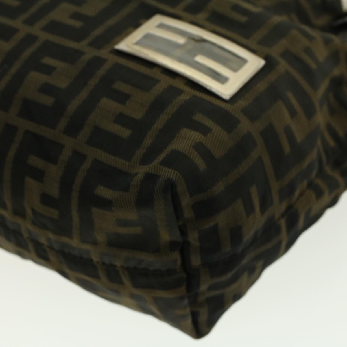 FENDI Zucca Canvas Shoulder Bag Black Brown 2228-26633-008 rd4980