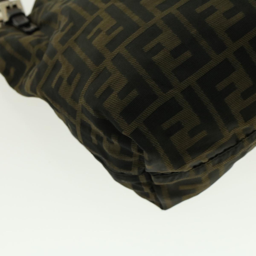 FENDI Zucca Canvas Shoulder Bag Black Brown 2228-26633-008 rd4980