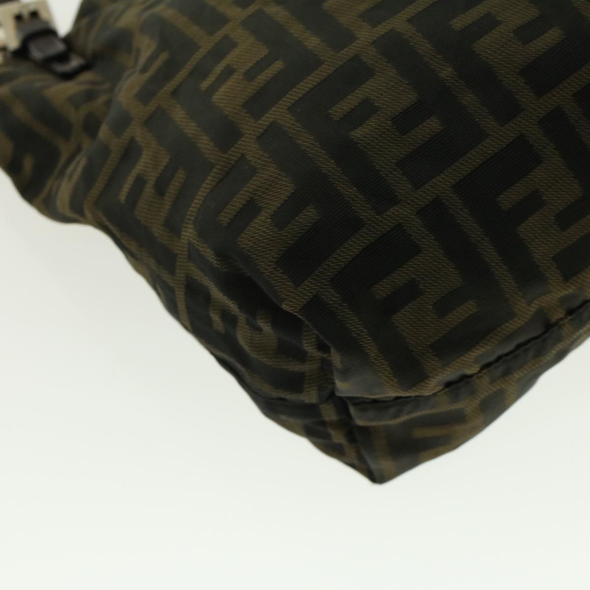 FENDI Zucca Canvas Shoulder Bag Black Brown 2228-26633-008 rd4980