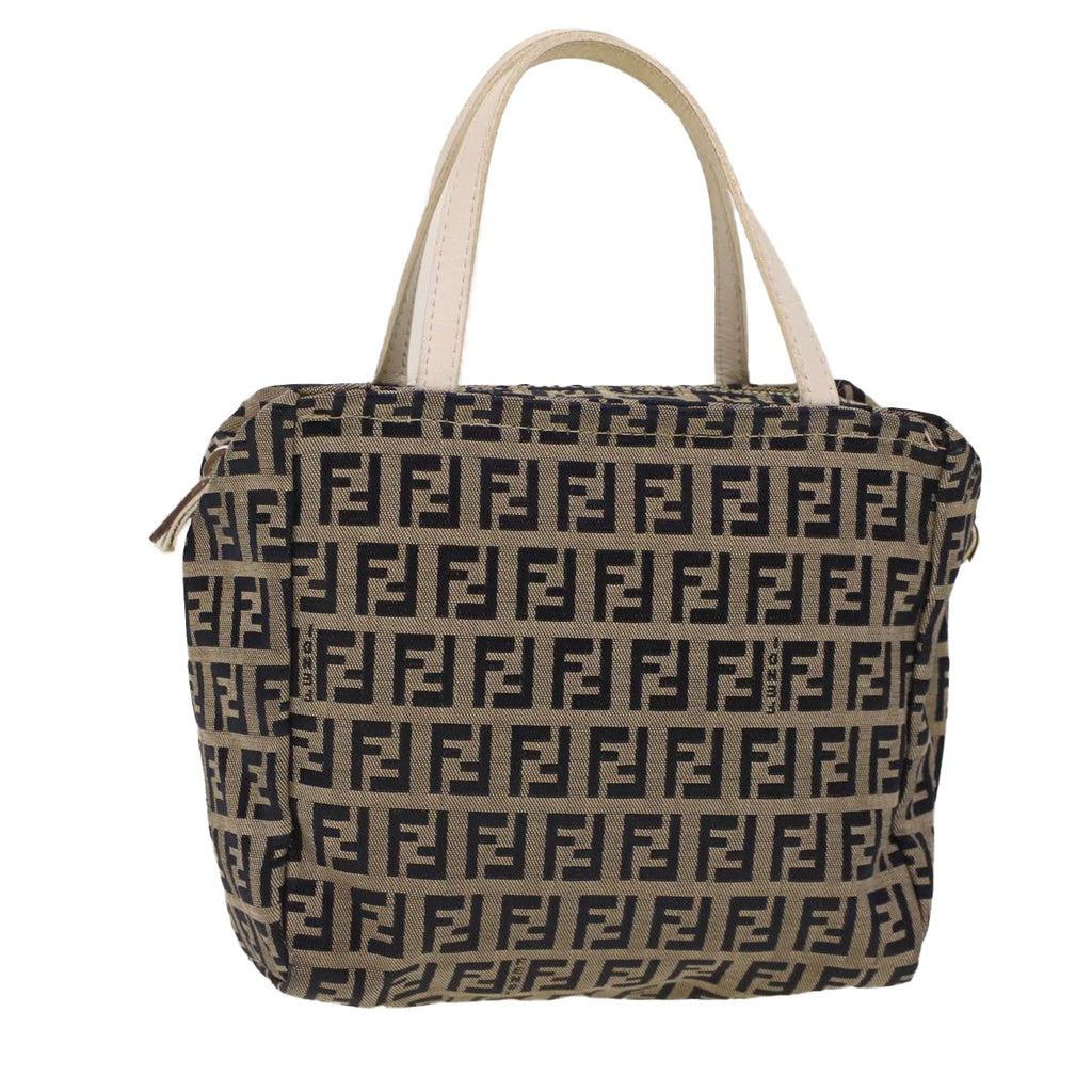 FENDI Zucchino Canvas Hand Bag Navy 2415 8N0000-028 rd5029