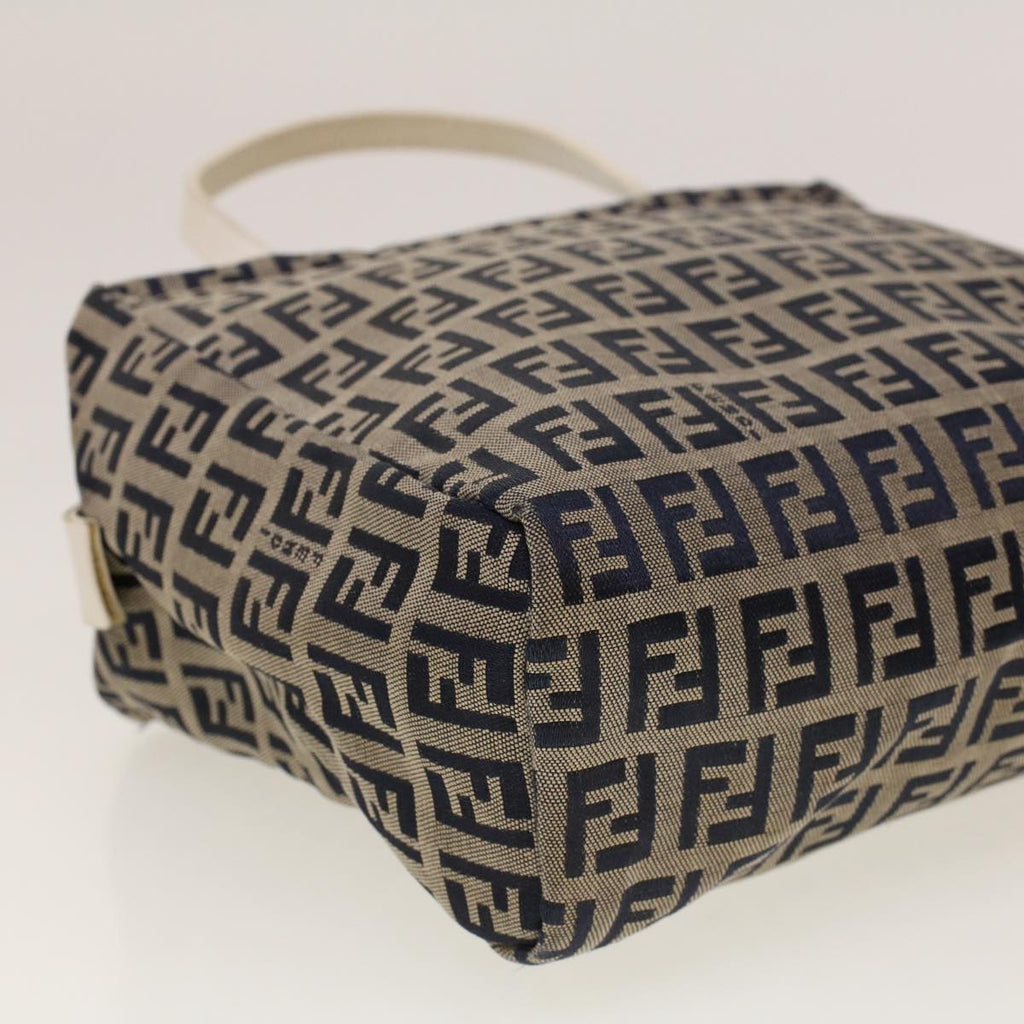 FENDI Zucchino Canvas Hand Bag Navy 2415 8N0000-028 rd5029