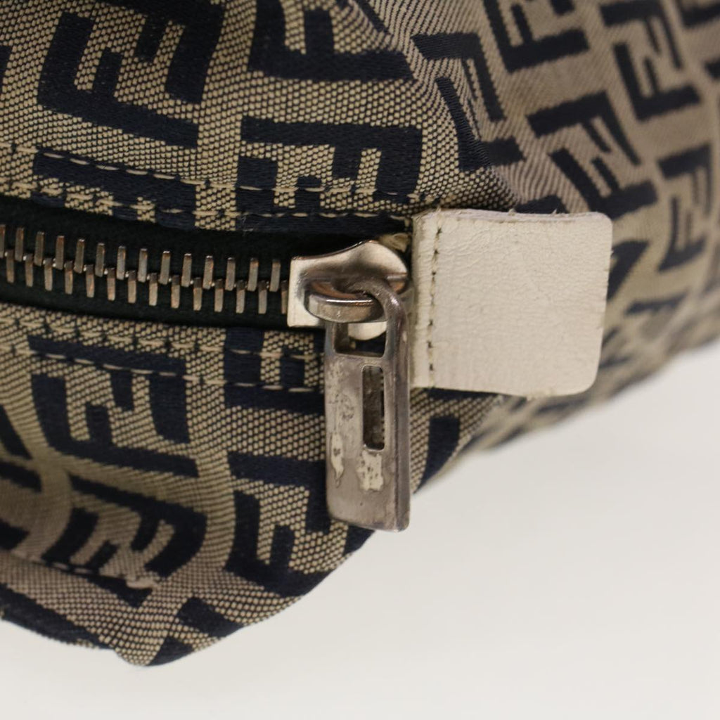 FENDI Zucchino Canvas Hand Bag Navy 2415 8N0000-028 rd5029