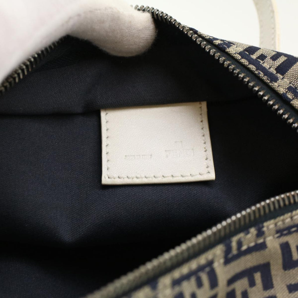 FENDI Zucchino Canvas Hand Bag Navy 2415 8N0000-028 rd5029