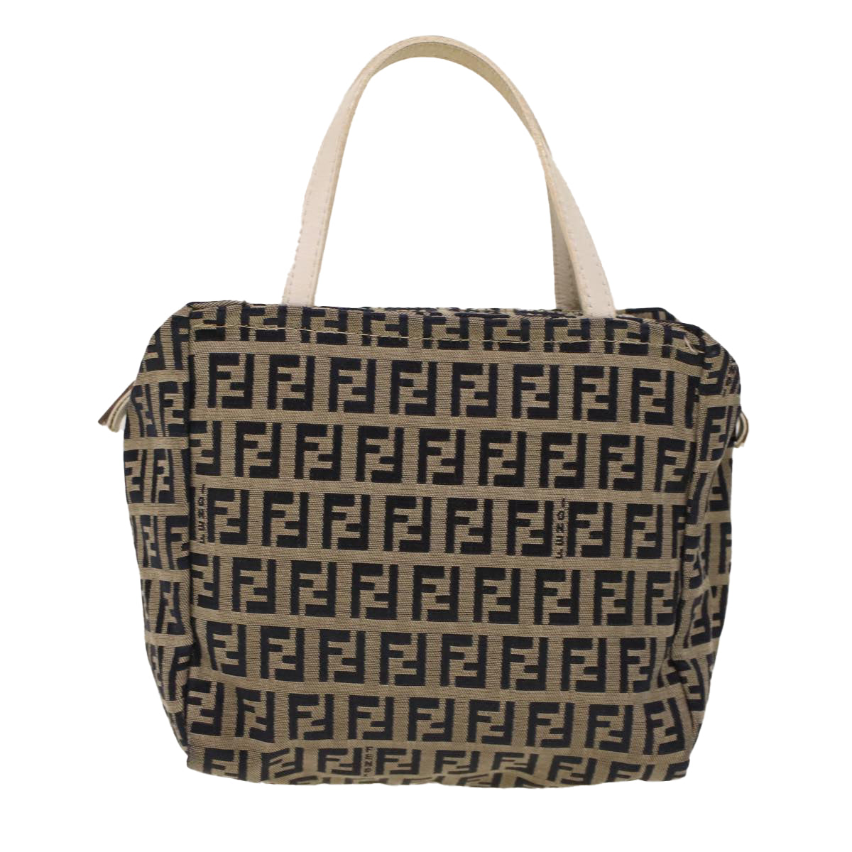 FENDI Zucchino Canvas Hand Bag Navy 2415 8N0000-028 rd5029