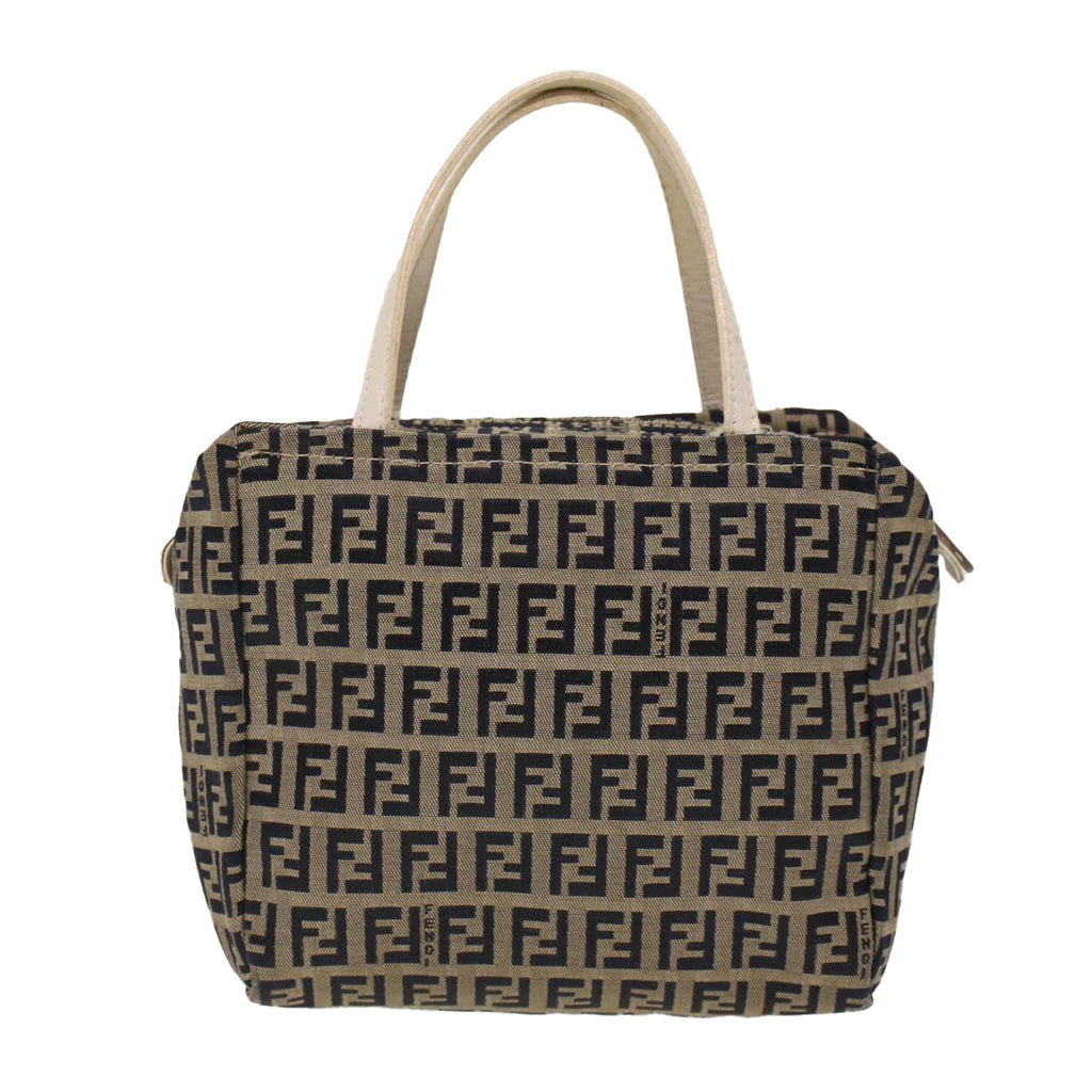 FENDI Zucchino Canvas Hand Bag Navy 2415 8N0000-028 rd5029