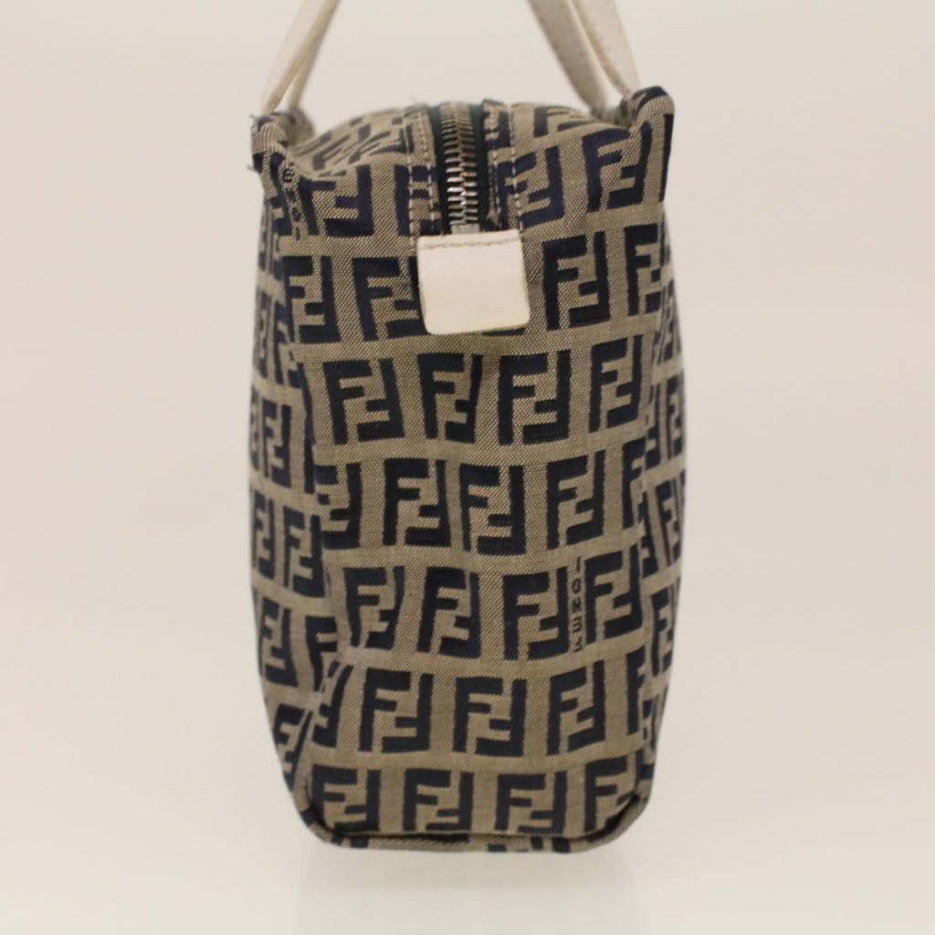 FENDI Zucchino Canvas Hand Bag Navy 2415 8N0000-028 rd5029
