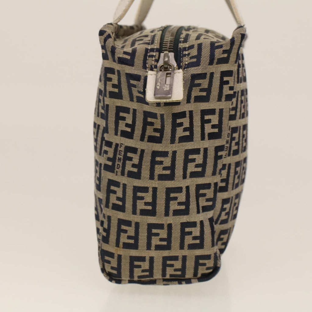 FENDI Zucchino Canvas Hand Bag Navy 2415 8N0000-028 rd5029