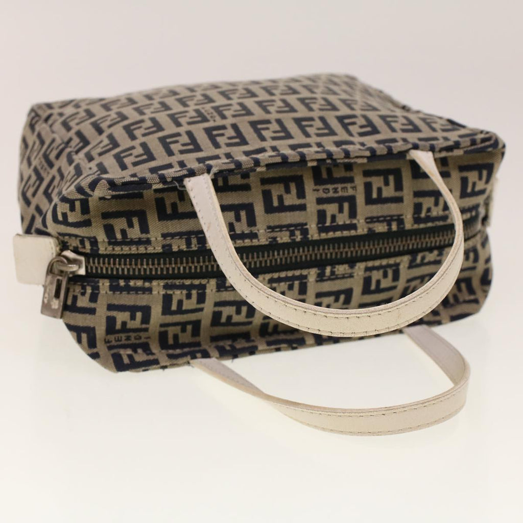 FENDI Zucchino Canvas Hand Bag Navy 2415 8N0000-028 rd5029