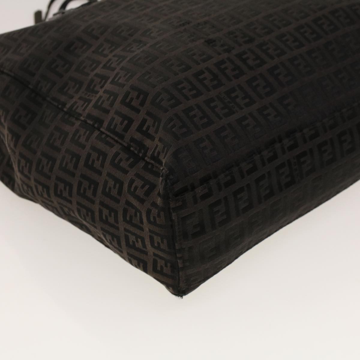 FENDI Zucchino Canvas Tote Bag Black 32028BH019028 rd5035